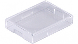 AT4117J, Cap, Rectangular, transparent, 17 x 12 x 3 mm, NKK Switches (NIKKAI, Nihon)