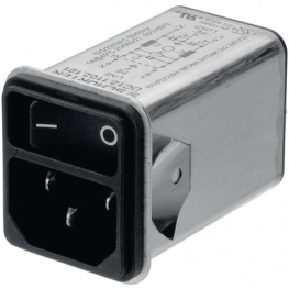 DC12.4102.101, Power inlet with filter 6 A 250 VAC, Schurter