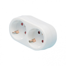 TDZ2CDE, Distributing plug 3-pin White Earthing contact, Gelia