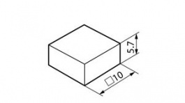 AT4139H, Switch Cap 10 mm 10 mm 5.7 mm, NKK Switches (NIKKAI, Nihon)