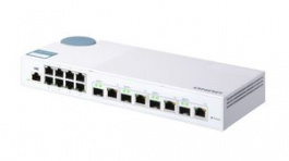 QSW-M408-4C, Ethernet Switch, RJ45 Ports 12, Fibre Ports 4SFP+, 10Gbps, Managed, Qnap