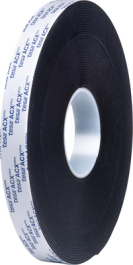 07063 19MM X 25 M BLACK, Acrylic tape black 19 mmx25 m, Tesa