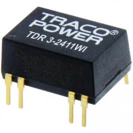 TDR 3-1212WI, Преобразователь: DC/DC; 3Вт; Uвх: 4,5?18В; Uвых: 12ВDC; Iвых: 250мА, Traco Power