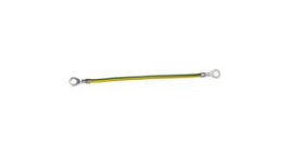 NSYEL166D6 [10 шт], Earthing Strap PVC 6mm² Tinned Copper 160mm, SCHNEIDER ELECTRIC