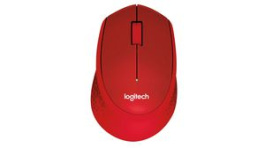 910-004911, Silent Wireless Mouse M330 1000dpi Optical Red, Logitech