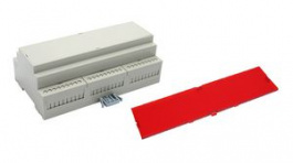 RND 455-01140, DIN-Rail Module Box with Snap Fit Cover, 159.5x90.2x57.5mm, Grey, ABS/Polycarbon, RND Components