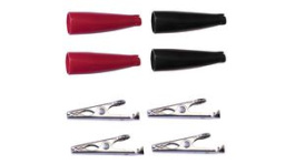 10004, Crocodile Clip Kit, Metal/Black/Red, MUELLER
