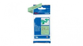 TZE-RM54, P-touch Tape, Fabric, 24mm x 4m, Green, Brother