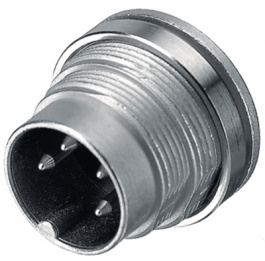 09 0053 80 14, Panel-mount plug, 680 series 14-pole Poles 14 3 A 60 VAC/VDC, Binder