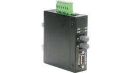 21.13.1140, Converter DIN Rail RS232 to Fiber Optic (ST) Black, Roline