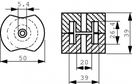 B65646-A-R87 [2 шт], Комплект сердечника PM 50/39 N87 уп-ку=2 ST, TDK-Epcos