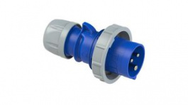 0132-6V, CEE Plug SHARK 3P 2.5mm² 16A IP67 230V Blue/White, PC Electric