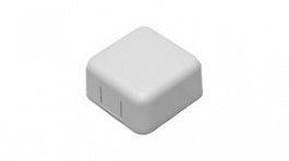 1551SNAP1WH, Plastic Miniature Enclosure, Snap-Fit 1551SNAP 40x40x20.3mm White ABS IP30, Hammond