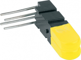 1802.7731, LED; в корпусе; желтый; Кол-во диод: 2; 20мА; Линза: матовая,желтая, Mentor