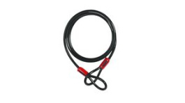 11167, Double Loop Security Cable, 2m, Steel, ABUS