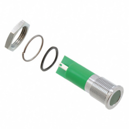 Q14F1CXXG24E, LED Indicator green 24 VDC, APEM