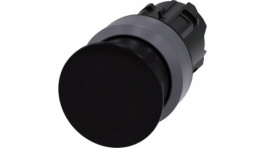 3SU1030-1AD10-0AA0, SIRIUS ACT Mushroom Push-Button front element Metal, matte, black, Siemens