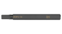 05018156001, Bit, Hex-Plus, 3/16", 70mm, Wera Tools
