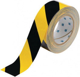 104317, Floor Marking Tape Black / Yellow 50.8 mmx30 m, Brady