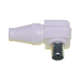 6HQ, Coaxial bent jack, completely screened as per BTZ1R8.15, -