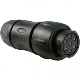 UTS1JC147S, Cable Socket Trim Trio UTS Poles=7 Female Housing size14, Souriau Esterline Sunbank