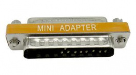RND 205-00946, Null Modem Adapter, D-Sub 25-Pin Plug to D-Sub 25-Pin Socket, Silver, RND Connect