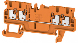 1552720000, A4C 1.5 OR terminal block a push-in, 0.5...1.5 mm2 500 vac 17.5 a orange, Weidmuller