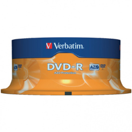 43522, DVD-R 4.7 GB Spindle for 25, Verbatim