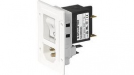 3-108-454, IEC Appliance Inlet C14 Panel Mount Straight 10A 250V, Schurter