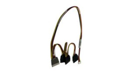 CBL-PWEX-0983, Internal Power Cable Molex 4-Pin - SATA 15-Pin 400mm Black, Supermicro