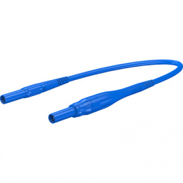 XSMS-419 100CM BLUE, Laboratory fuse cables diam. 4 mm blue 100 cm CAT IV, Staubli (former Multi-Contact )