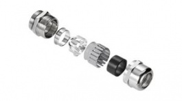 2435170000, EMC Cable Gland 10...18mm Nickel-Plated Brass M25, Weidmuller