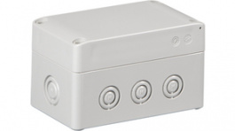 SPCM081306G, Plastic enclosure 125 x 75 x 60 mm grey PC IP 66/67 N/A Cubo S, Ensto