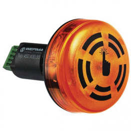 45030055, LED Buzzer Yellow, Buzzer / Continuous, 80 dB, WERMA Signaltechnik
