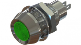 512-532-21, Индикат.лампа: LED; вогнутый; 12ВDC; Отв: O12,7мм; IP67; латунь, Marl