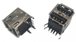 RND 205-01045, USB-A Connector 2.0, Socket, Right Angle, RND Connect