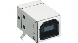 2411 03, USB 2.0 B connector, Socket, angled, Lumberg Connect
