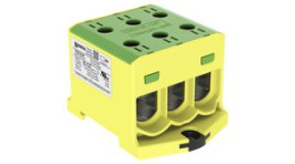 VC05-0239, Insulated Universal Connector, Screw, 3 Poles, 1kV, 245A, 6 ... 95mm², Green / Yellow, OUNEVA