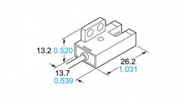 PM-F44, U-shaped photoelectric sensor 0. . .5 mm, Panasonic