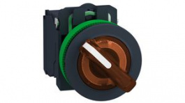 XB5FK125B5, Illuminated Selector Switch Orange 2-Pole 2-Pos 90° Panel Mount, SCHNEIDER ELECTRIC