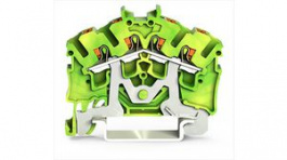 2202-6407, Terminal block, Push-In, 4 Poles, 1 ... 2.5mm², Wago