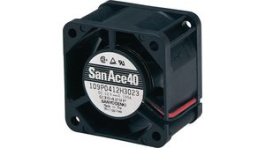 109P0424J3023, Axial Fan DC 40x40x28mm 24V 0.46m\x1a/min, Sanyo Denki