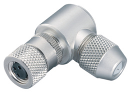 99 3364 00 03, Cable socket angled, 768 series 3-pole M8, Binder