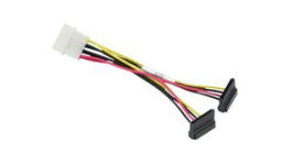 CBL-0082L, Internal Power Cable Molex 4-Pin - SATA 15-Pin 150mm Black, Supermicro