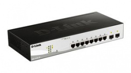 DGS-1210-10, Ethernet Switch, RJ45 Ports 8, 1Gbps, Managed, D-Link