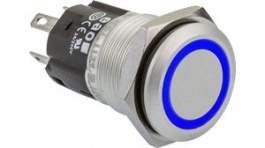82-4551.1124, Illuminated Pushbutton Blue 16mm 24V 3 A 1 Change-Over (CO), EAO