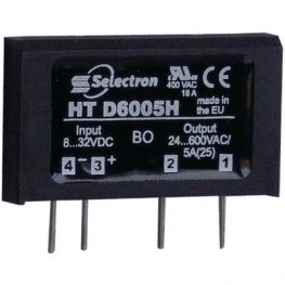 HT D6005H, Solid state relay single phase 8...32 VDC 5 A, Selectron