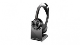 214433-01, USB-C Headset, Voyager Focus 2, Stereo, On-Ear, 20kHz, Bluetooth, Black, Poly