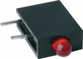 RTE3104R, PCB LED 3 mm round Red standard, Mentor