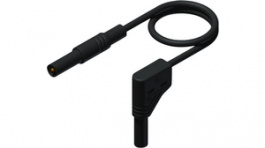 MLS SIL WG 100/1 black, Test lead diam. 4 mm Black 100 cm 1 mm2 CAT III, SKS Kontakttechnik